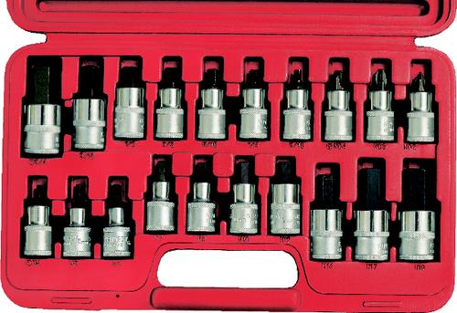 KENNEDY KEN5827880K 20 PC HEX & S/DRIVER BIT SET 1/2" DR