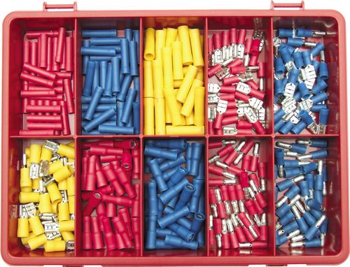 TERMINALS/SPADES/BULLETSRED/BLUE/YLW KIT 300-PCE KEN5155610K