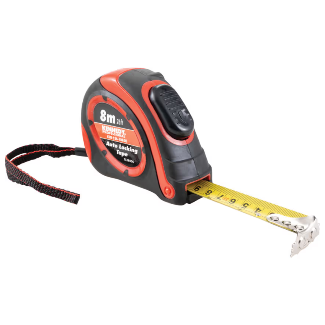 KENNEDY 8M/25' NYLON COATED DOUBLE SIDED STEEL TAPE