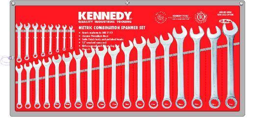 Kennedy 6-32mm CV COMBINATION SPANNER SET 26PC KEN5822910K