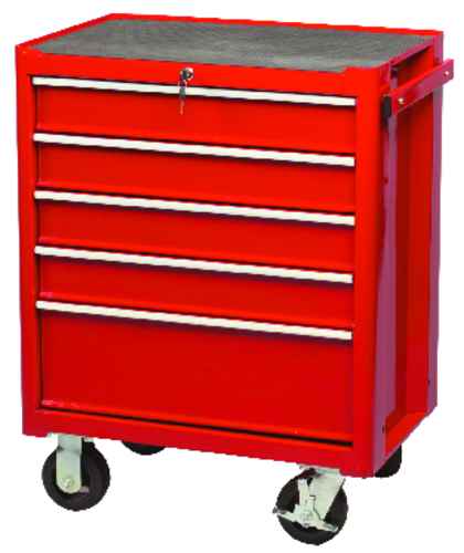 KENNEDY KEN594-5540K RED 5-DRAWER PROFESSIONAL ROLLER CABINET