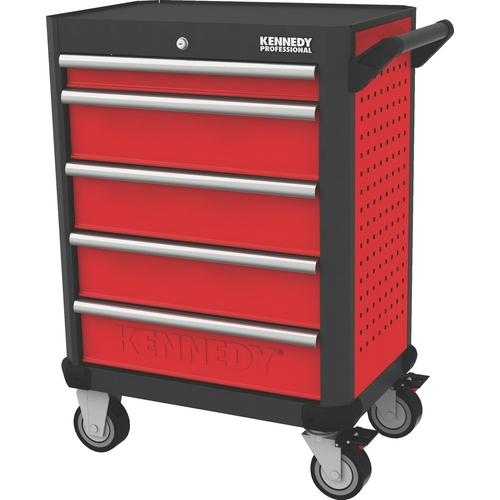 KENNEDY KEN5942140K RED-28" 5 DRAWER PROFESSIONAL ROLLER CABINET