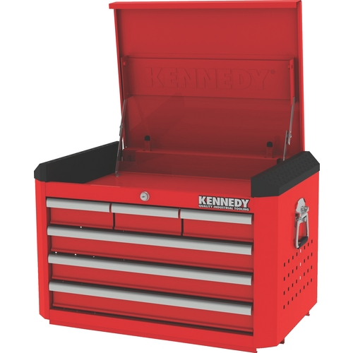 KENNEDY KEN5942220K RED-28" 6 DRAWER TOP CHEST