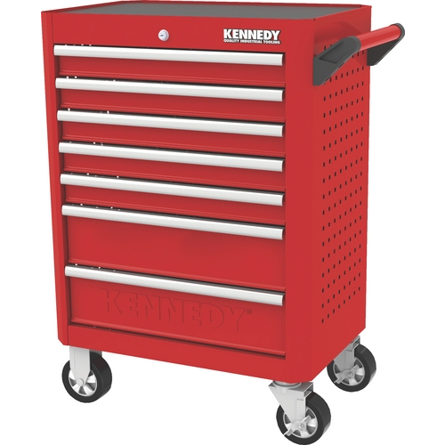 KENNEDY KEN5942320K RED-28" 7 DRAWER ROLLER CABINET