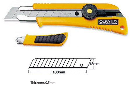 Olfa L-2 Rubber Grip Heavy Duty Cutter
