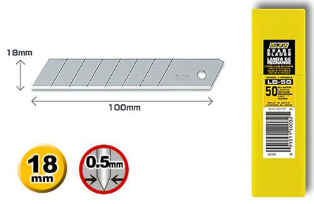 Olfa LB-50 Blades (L) (50pcs/case)