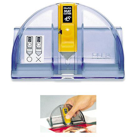 Olfa MC-45/2B Mat Cutter 45 Degrees (With 2 Blades)