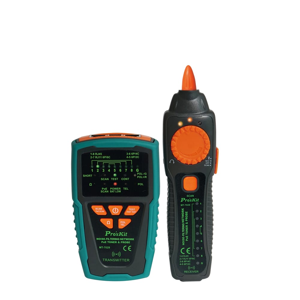 PROSKIT MT-7029N NOISE-FILTERING NETWORK POE TONER & PROBE
