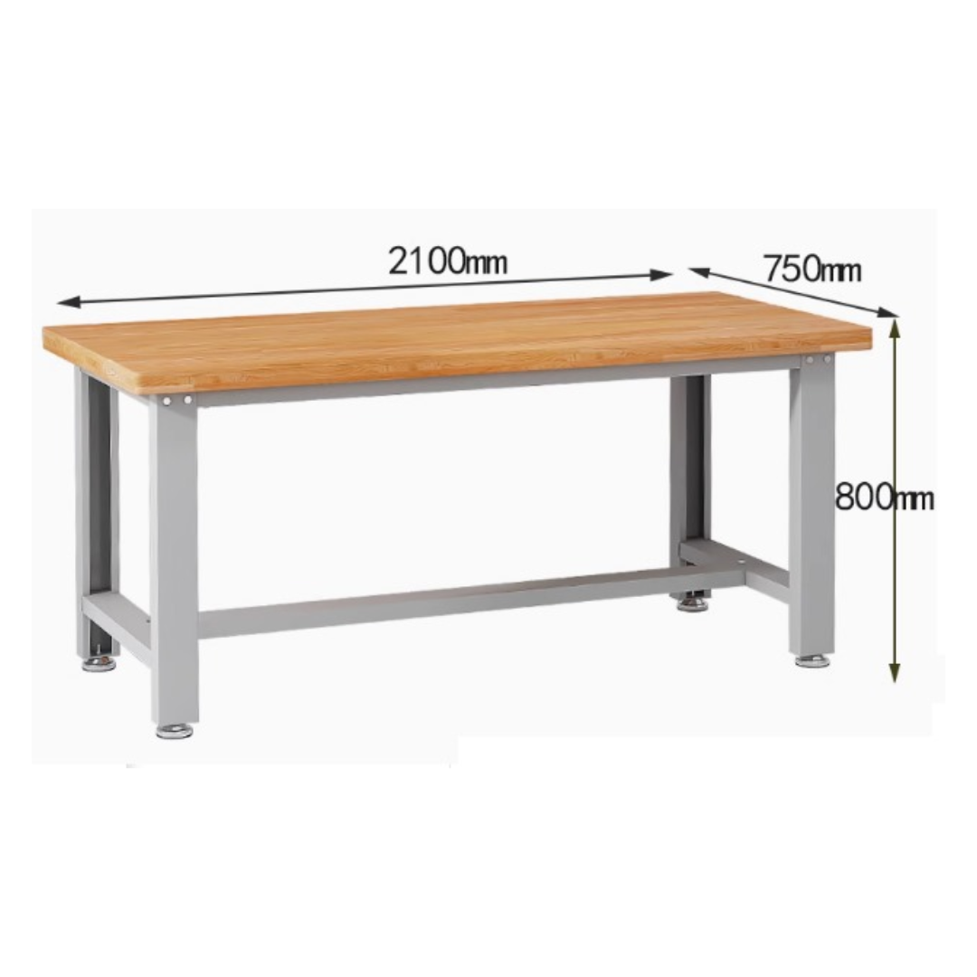 STANDARD WORKBENCH - 2100MM X 750MM X 800MM WOOD