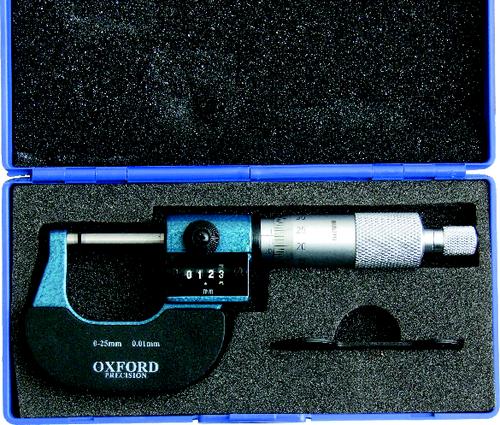 OXFORD MECHANICAL DIGITAL MICROMETER 0-25mm/0-1"