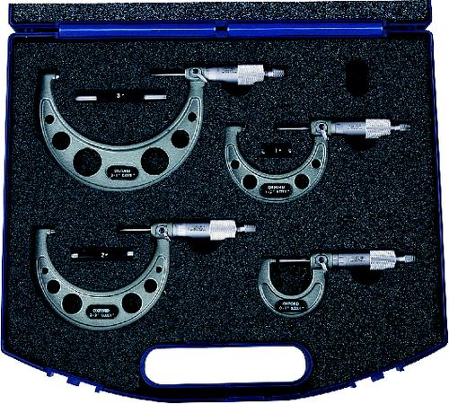 OXFORD 0-4" 4-PCE EXTERNAL MICROMETER SET