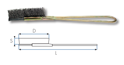 REMAX STEEL WIRE HAND SCRATCH BRUSH ST.SHAPE