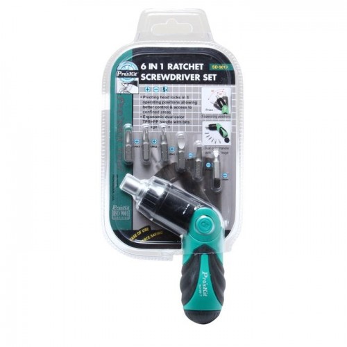 SD-9817 6 in 1 Ratchet Screwdriver Set