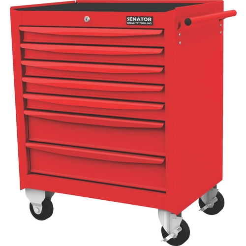 SENATOR SEN5941570K RED-27" 7 DRAWER ROLLER CABINET