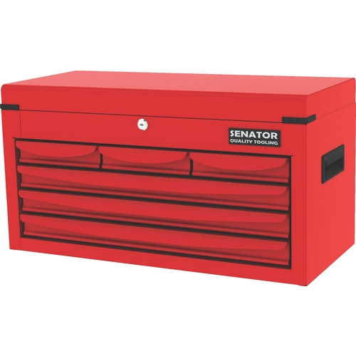 Senator SEN5941660K RED-27" 6 DRAWER TOP CHEST