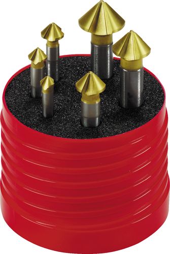 SHR020-8990Y 6-20mm 90DEG HSS-COBALT S/S COUNTERSINK SET TiN