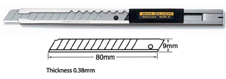 Olfa SVR-2 Silver Cutter (Auto Lock)