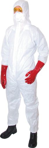 GUARD MASTER DISP' HOODED COVERALL WHITE (S)
