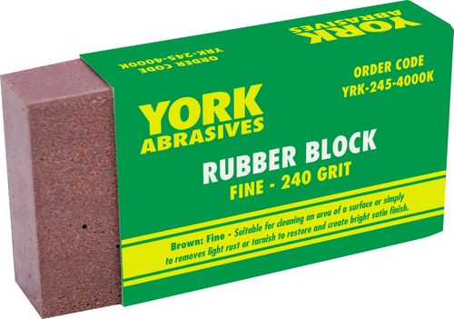 ABRASIVE BLOCK FINE BROWN 240 GRIT