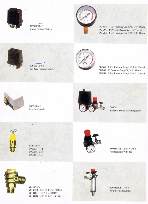 300402 1/4" 4 Ways Pressure Switch