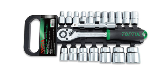 TOPTUL GABB2001 20PCS 1/2" DR. 6PT SOCKET SET