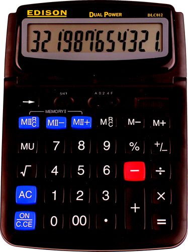 DLC012 12 DIGIT LARGE DESKTOP CALCULATOR