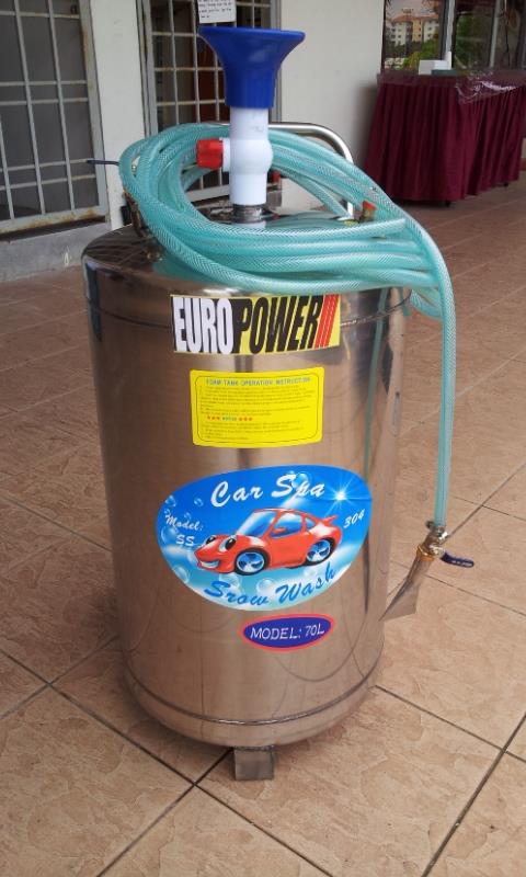 EuroPower 70L Stainless Steel Snow Wash Tank..