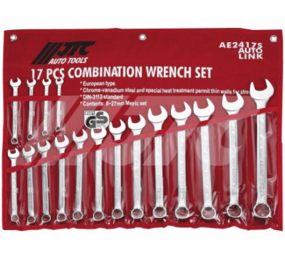 JTCAE2417S COMBINATION WRENCH SETS (17PCS)