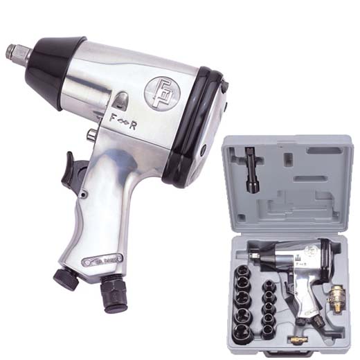 Gison Pneumatic Impact Wrench 1/2" (230 ft.lb) with kits GW-15BK