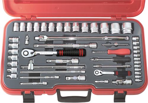 KENNEDY KEN5824899K 50PC 4-36mm SOCKET SET 1/4-1/2" SQ DR