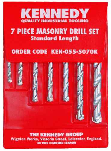 No.6-20 7PCE MASONRY DRILL SET