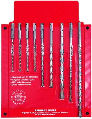 9PCE SDS-PLUS HAMMER DRILL BIT SET