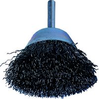 45x10mm 30SWG SHAFT MOUNTED CUP BRUSH - Click Image to Close