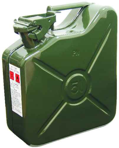 5LTR HEAVY DUTY STEEL JERRY CAN (GREEN)