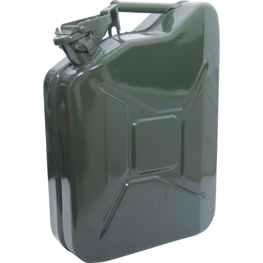 10LTR HEAVY DUTY STEEL JERRY CAN (GREEN)