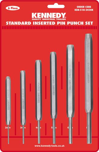 6mm STANDARD INSERTED PIN PUNCH