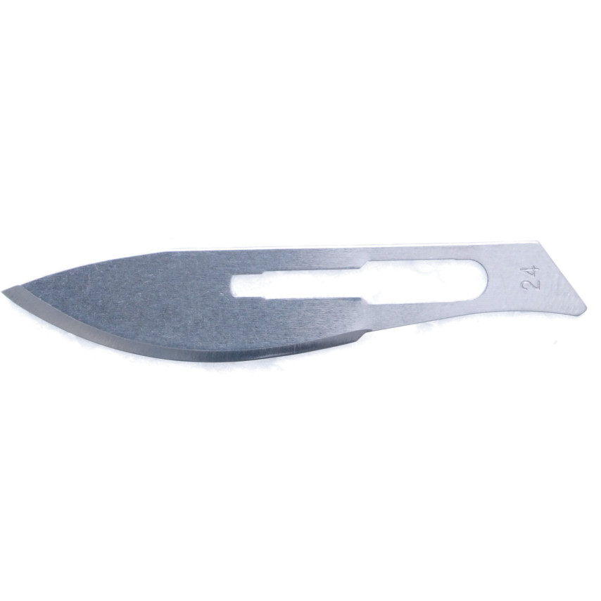 No.24 CARBON STEEL SURGICAL BLADE (PK-100)