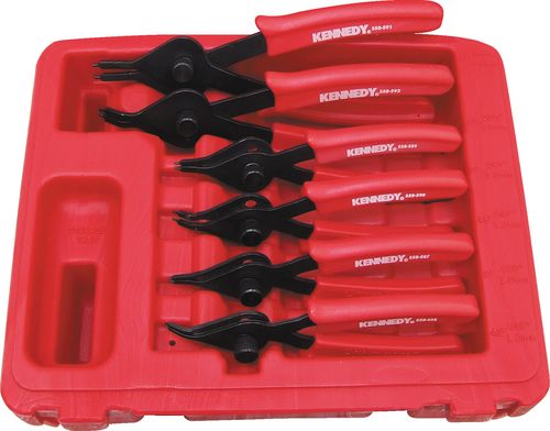 10-48mm REVERSIBLE CIRCLIP PLIER SET (6-PCE)