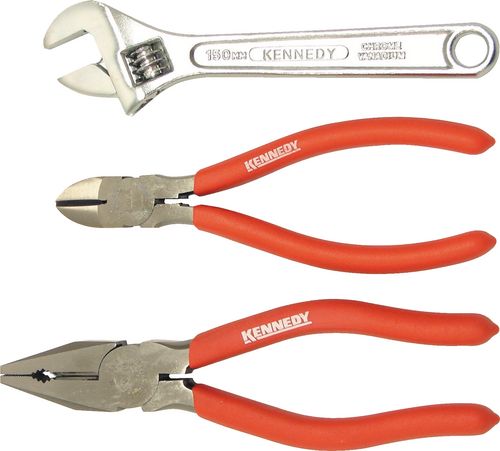 150mm CV PLIER, DIAGONALCUTTER & WRENCH SET 3-PCE