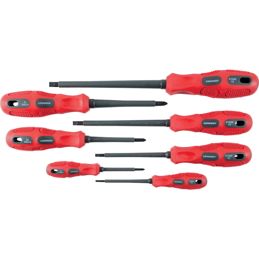 VDE DUAL GRIP SCREWDRIVER SET 7-PCE KEN5728000K