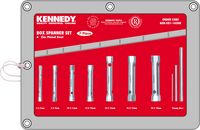 6-PCE BOX SPANNER SET 1/4-3/4 A/F C/W TOMMY BARS