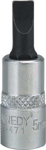 4mm SLOTTED SCREWDRIVER SOCKET BIT 1/4" SQ DR