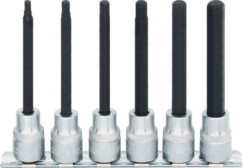 4-10mmx100mm O/A HEXAGONSCREWDRIVER BIT SET 6-PCE