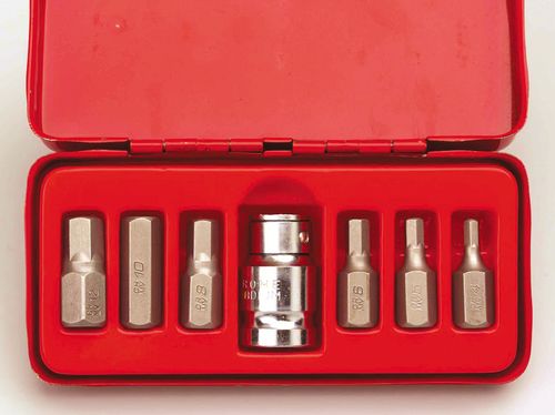 KENNEDY KEN5827900K 7PC HEX BIT SET 4-12mm 1/2"SQ DR