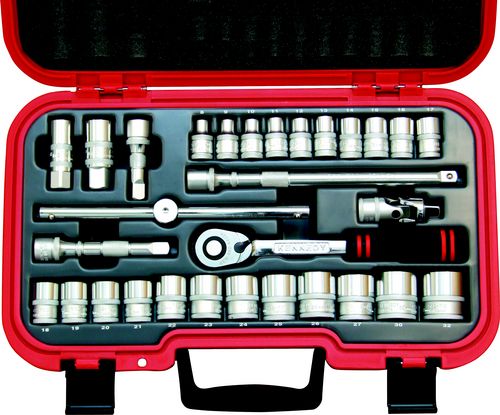 KENNEDY KEN5827940K MM SINGLE HEX SOCKET SET1/2" SQ DR 30PC