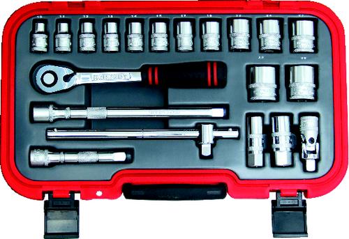 KENNEDY KEN5827983K METRIC SOCKET SET (20-PCE) 1/2" SQ DR