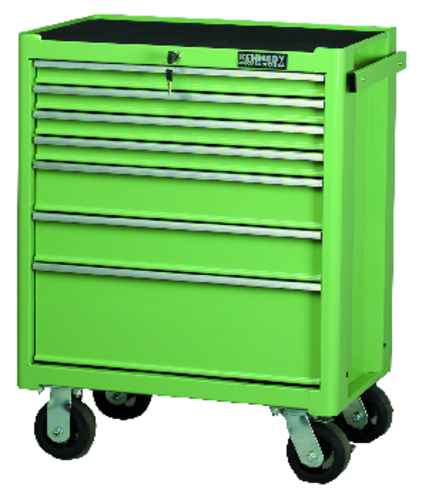 KENNEDY KEN5945590K GREEN 7-DRAWER PROFESSIONAL ROLLER CABINET