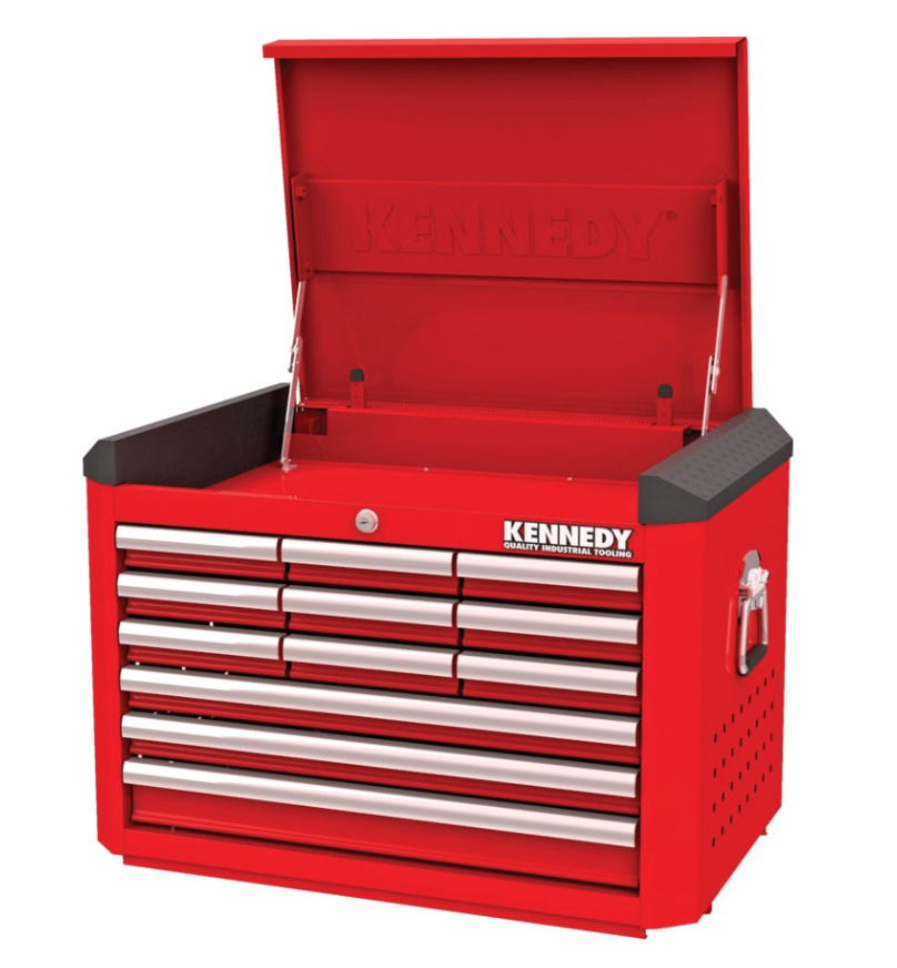 KENNEDY KEN5942420K RED-28" 12 DRAWER TOP CHEST