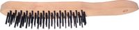 4-ROW WIRE SCRATCH BRUSH- PLAIN BACK