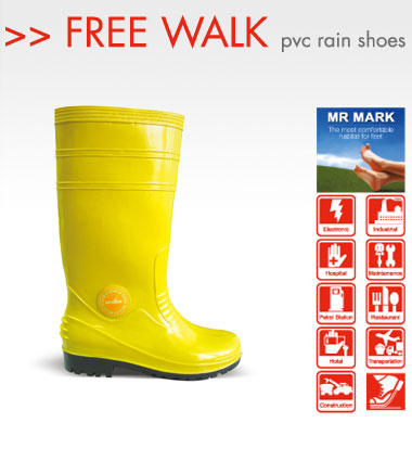 FREE WALK SAFETY PVC RAIN SHOES BY MR.MARK MK-SS 8890-10